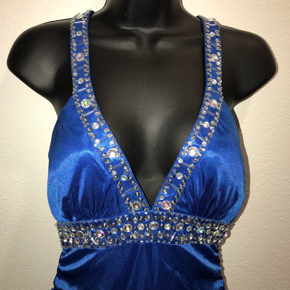 Prom or homecoming blue cocktail dress - Picture 2 of 8